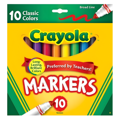 Crayola Broadline Markers (10pk)