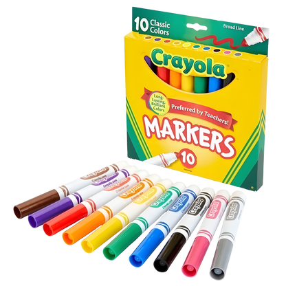 Crayola Broadline Markers (10pk)