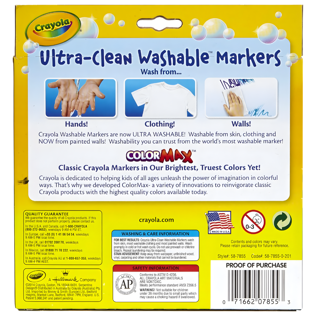 Crayola Ultra Clean Washable Markers (10pk)