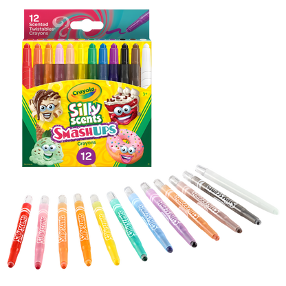 Crayola Silly Scents Smash Ups Crayons (12pk)