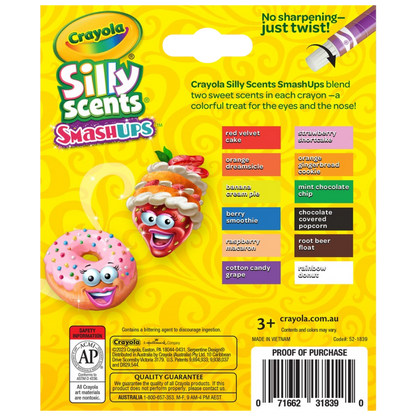 Crayola Silly Scents Smash Ups Crayons (12pk)