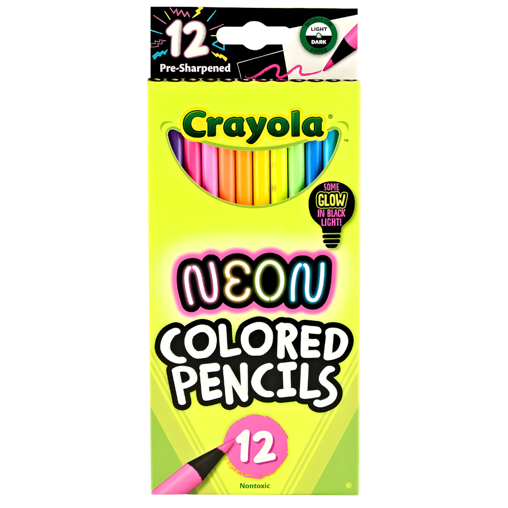 Crayola Neon Coloured Pencils (12pk) 