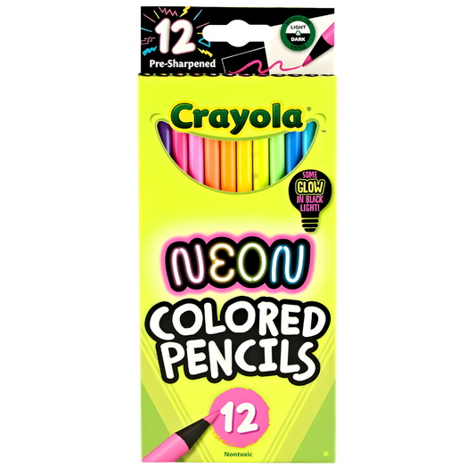 Crayola Neon Coloured Pencils (12pk) 