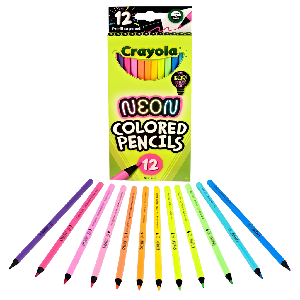 Crayola Neon Coloured Pencils (12pk) 