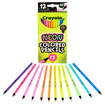 Crayola Neon Coloured Pencils (12pk) 