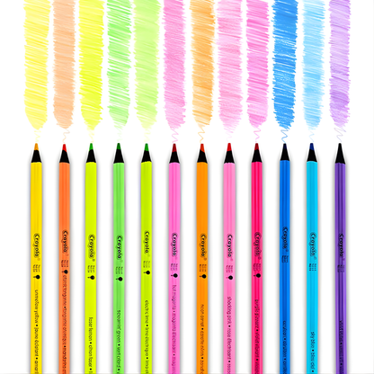 Crayola Neon Coloured Pencils (12pk) 