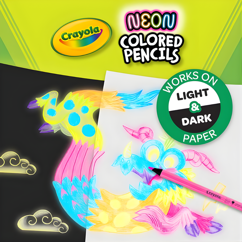 Crayola Neon Coloured Pencils (12pk) 
