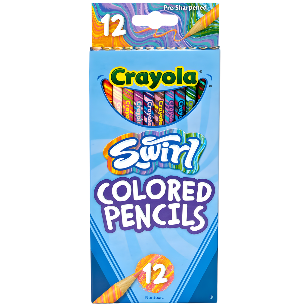 Crayola Swirl Coloured Pencils (12pk) 