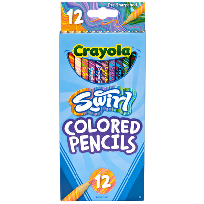 Crayola Swirl Coloured Pencils (12pk) 