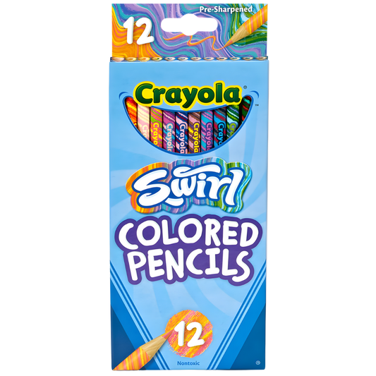 Crayola Swirl Coloured Pencils (12pk) 