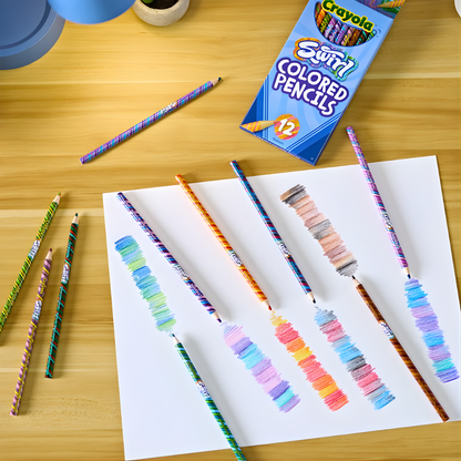 Crayola Swirl Coloured Pencils (12pk) 