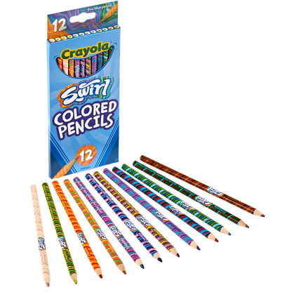 Crayola Swirl Coloured Pencils (12pk) 