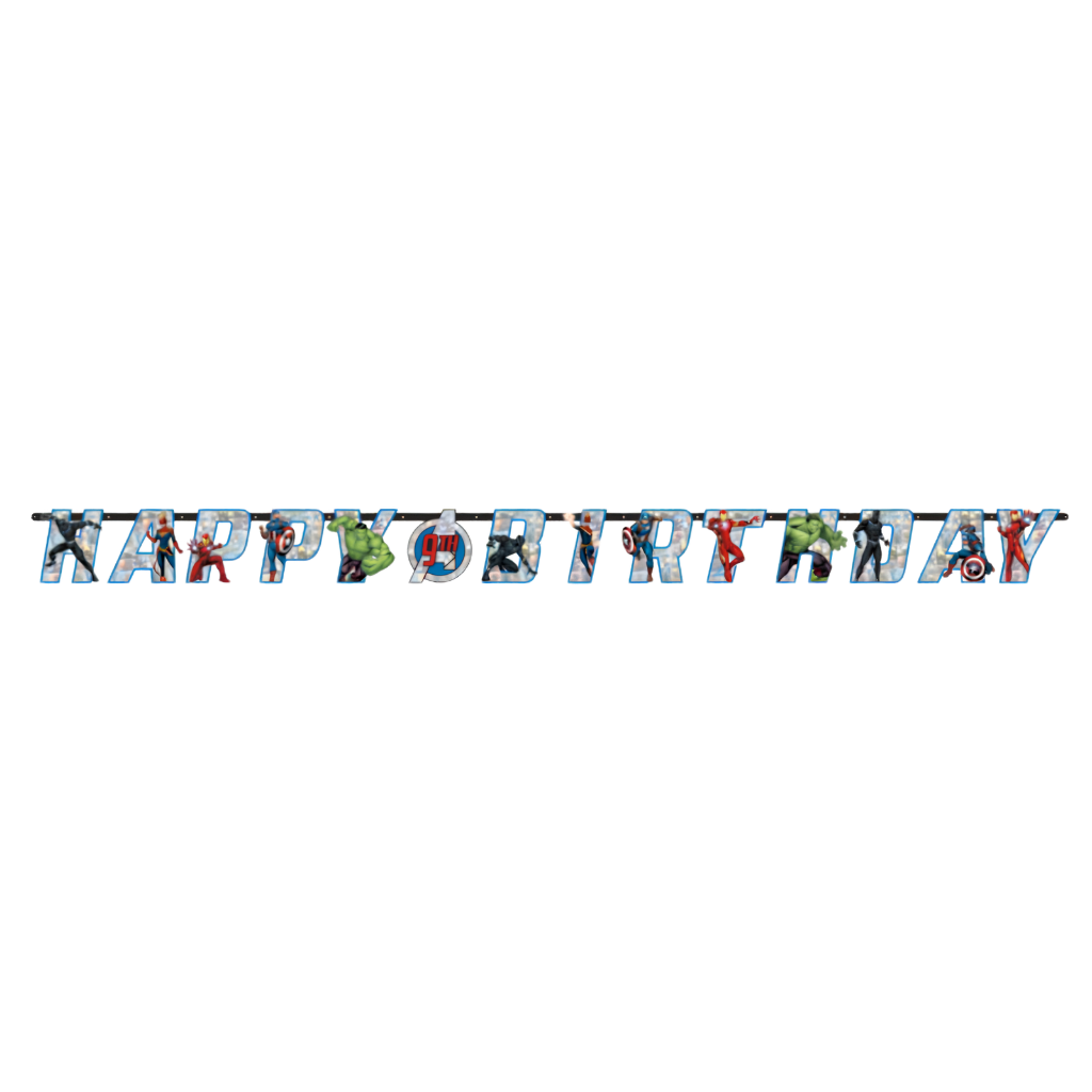 Avengers Jumbo 'Add an Age' Birthday Banner