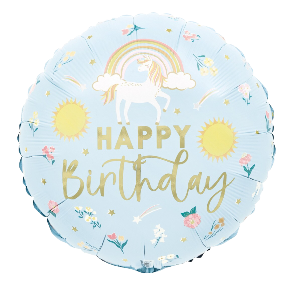 Happy Birthday Blue Unicorn