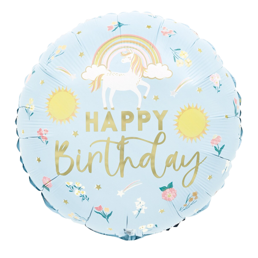 Happy Birthday Blue Unicorn