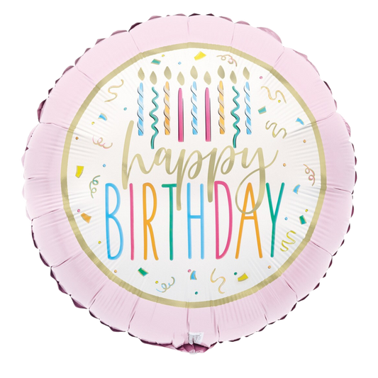 Happy Birthday Pastel Candles 