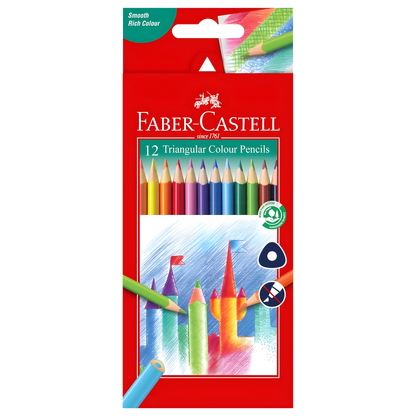 Faber-Castell Triangular Coloured Pencils 