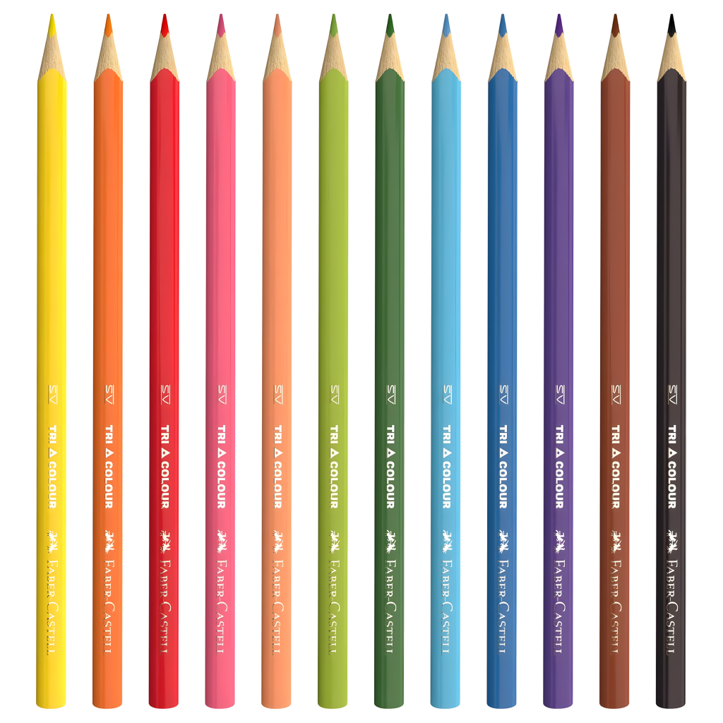 Faber-Castell Triangular Coloured Pencils 