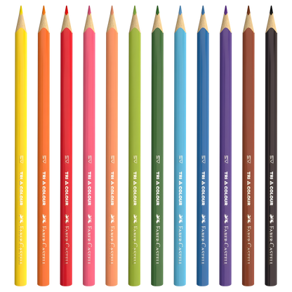 Faber-Castell Triangular Coloured Pencils 