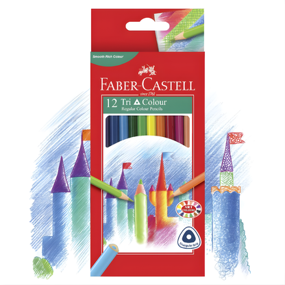 Faber-Castell Triangular Coloured Pencils 