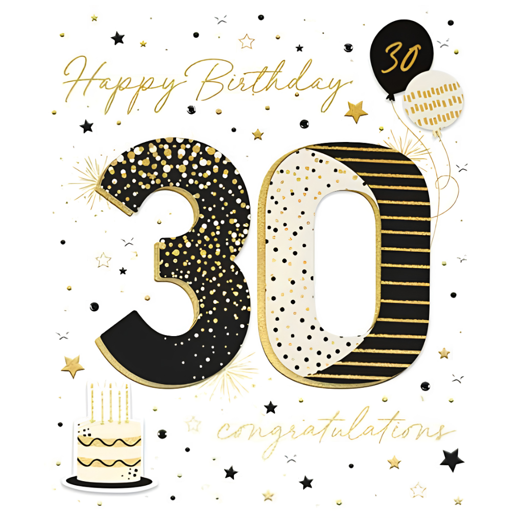 Happy Birthday 30 Congratulations