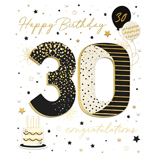 Happy Birthday 30 Congratulations