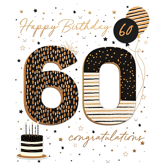 60th Birthday, Congratulations