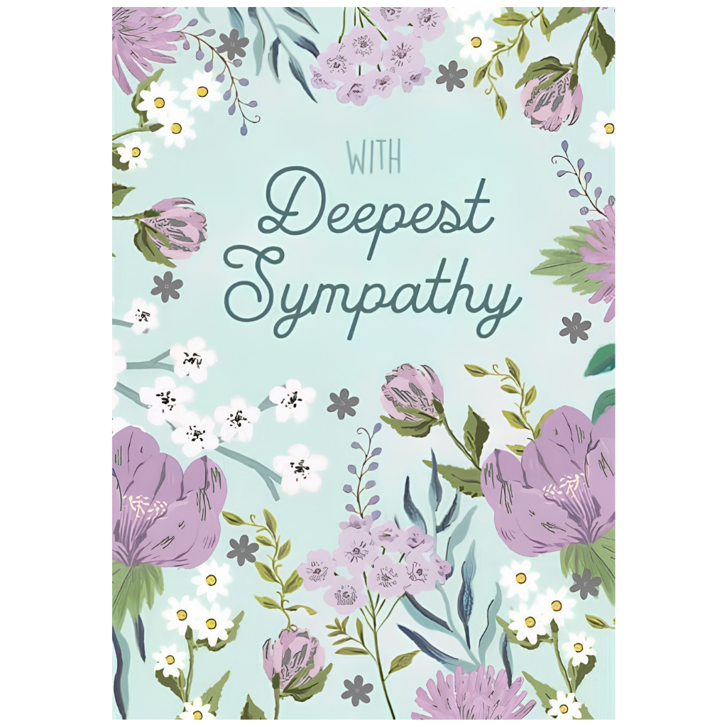 Deepest Sympathy - Purple Flowers