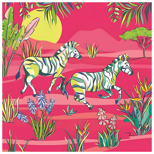 Zebras On Safari