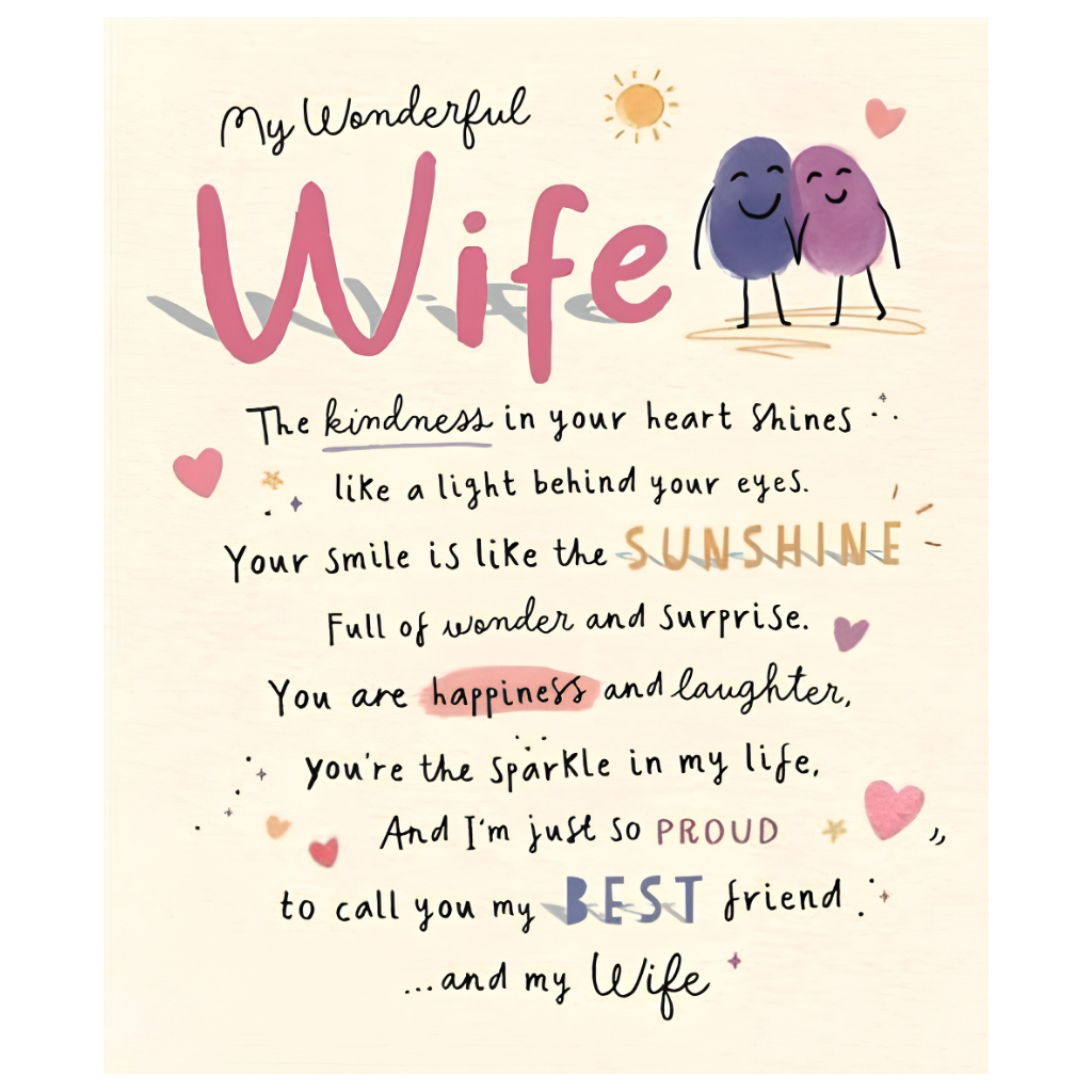 Wife Kindness In Your Heart Shines