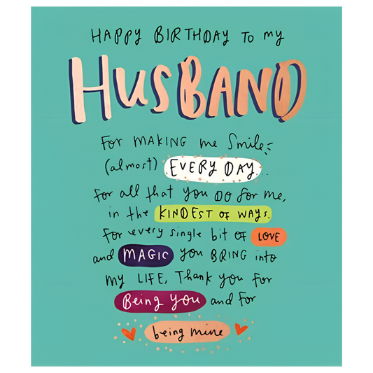 Happy Birthday to My Husband
