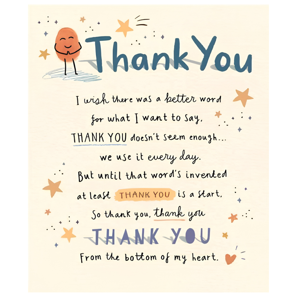 Thank You DoesnT Seem Enough