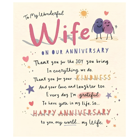 Wife Anniversary My World