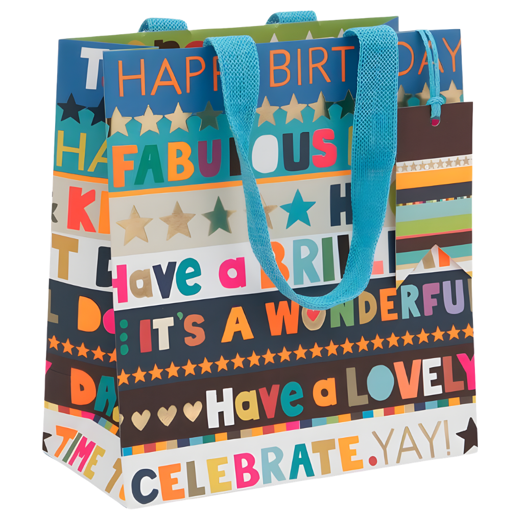 Gift Bag - Birthday Script (Sm)