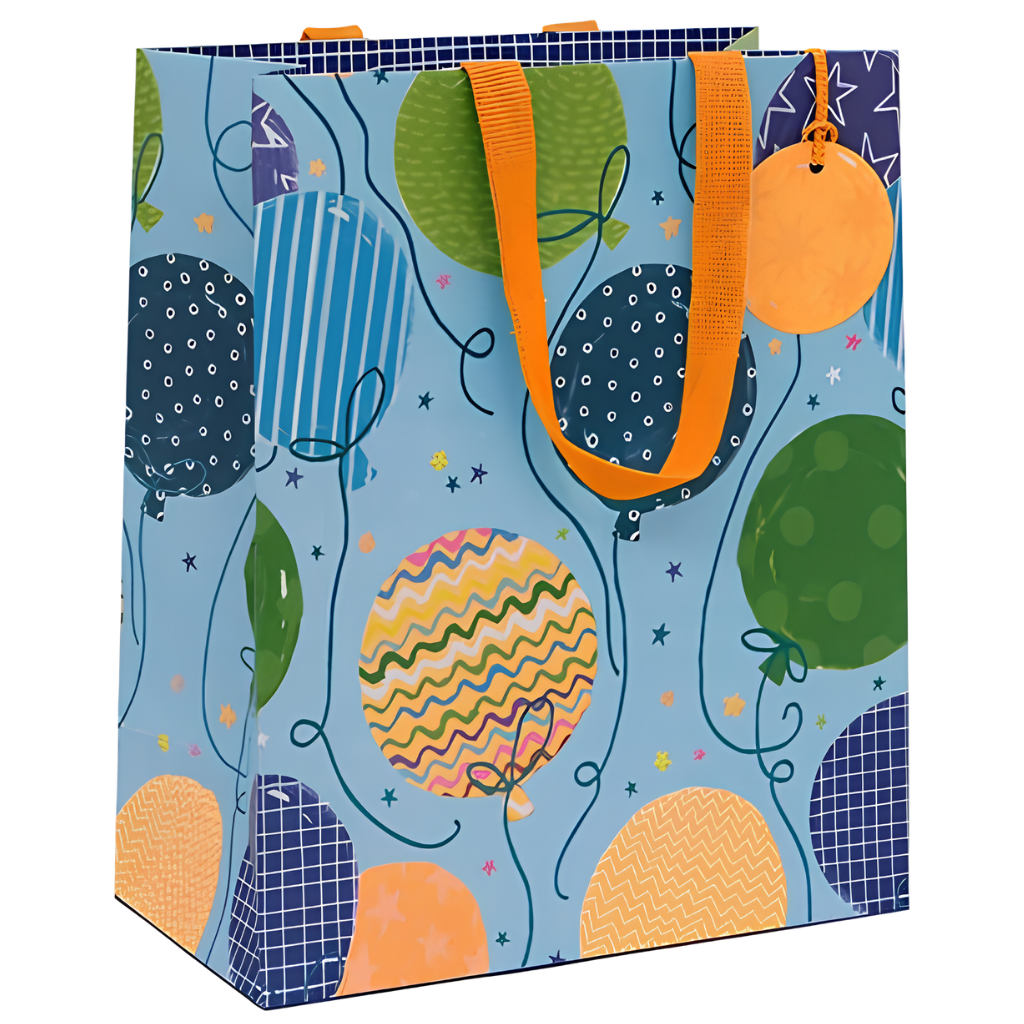 Gift Bag - Blue Balloons [Sz:Medium]