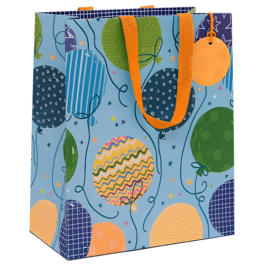 Gift Bag - Blue Balloons [Sz:Medium]