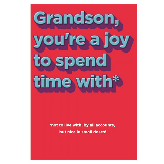 Grandson You're a Joy to Spend Time With*