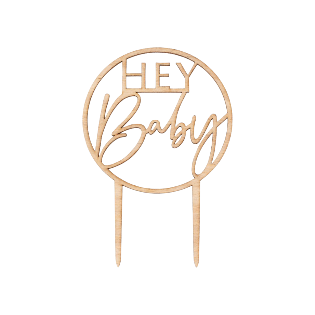 Cake Topper Hey Baby