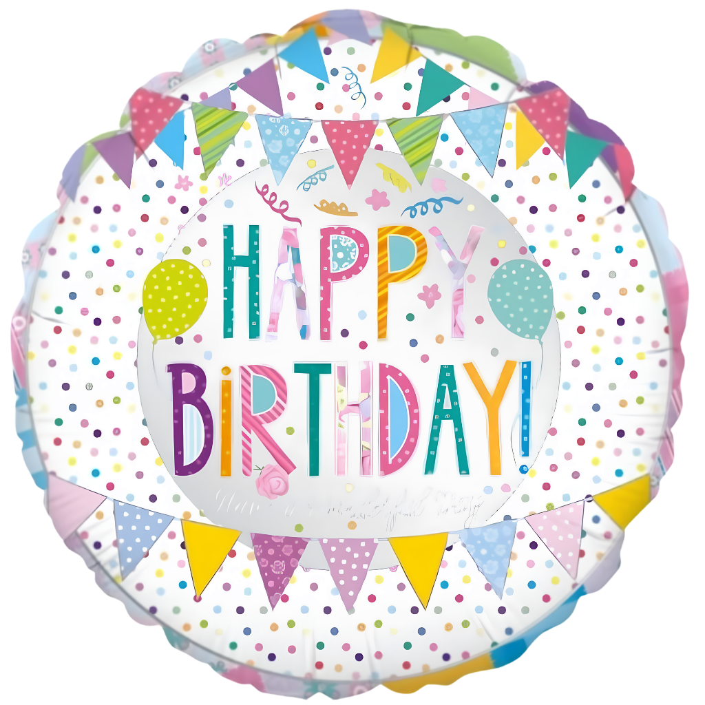 Happy Birthday Bunting & Dots