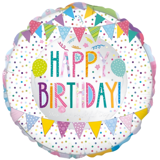Happy Birthday Bunting & Dots