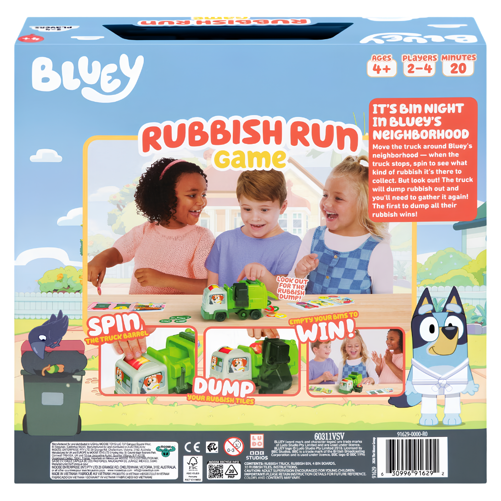 Bluey Rubbish Run Game