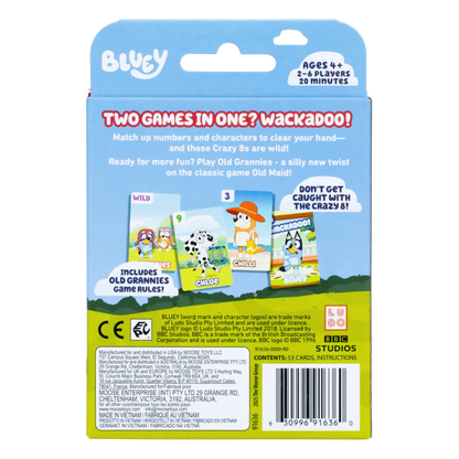 Crazy Eights Bluey Card Game