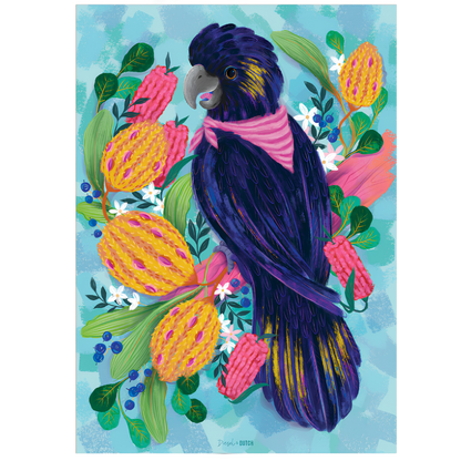 Black Cockatoo - 1000 Piece Puzzle