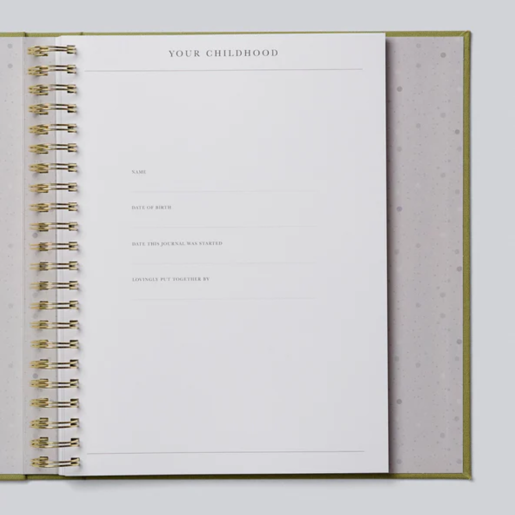 Write To Me 'Childhood' Journal (Sage)