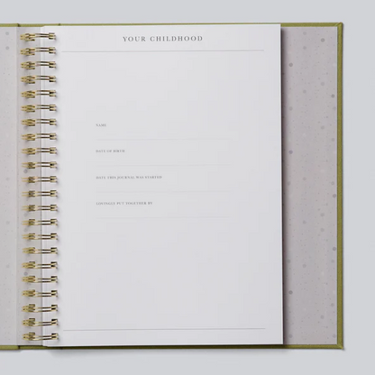 Write To Me 'Childhood' Journal (Sage)