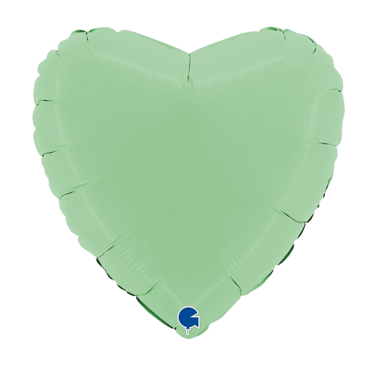 Matte Green Heart 