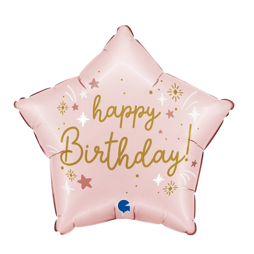 Happy Birthday Pink Star