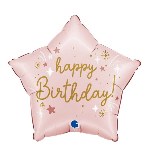 Happy Birthday Pink Star