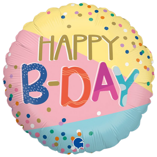 Happy Birthday Pastel Confetti