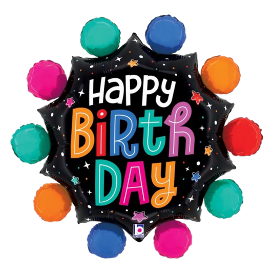 Happy Birthday Pom Poms 